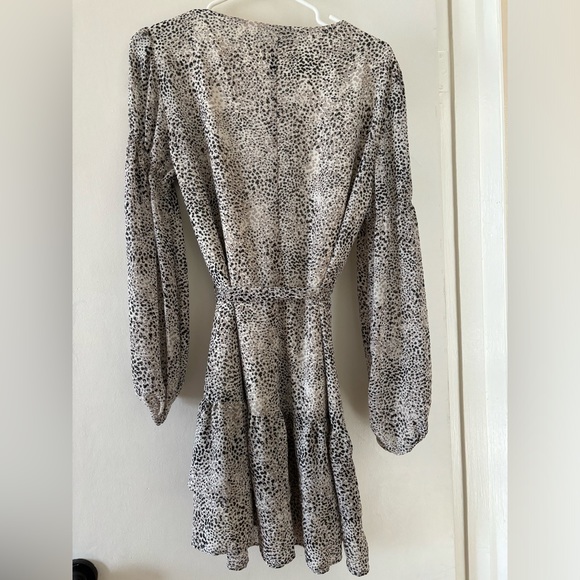 Dynamite Long Sleeve Tiered Mini Dress - Picture 4 of 4